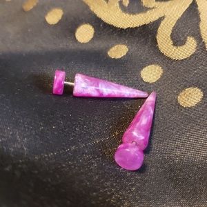 Fake guage earrings
